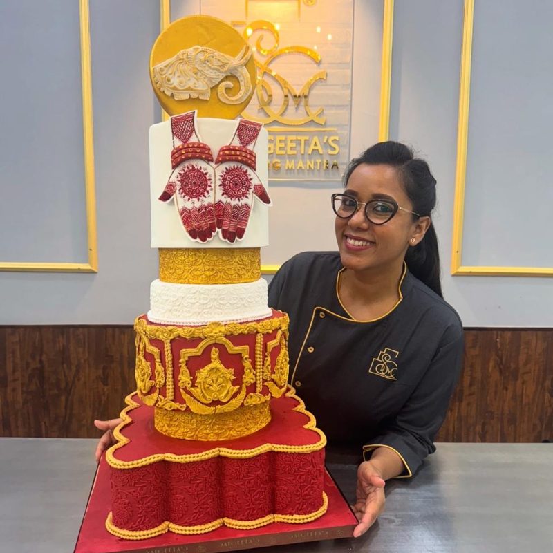 semi fondant wedding cake